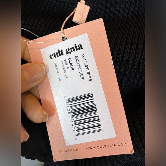 Cult Gaia Enzo Womens Cut-Out Belted Midi Dress- Sz Small - Picture 8 of 9